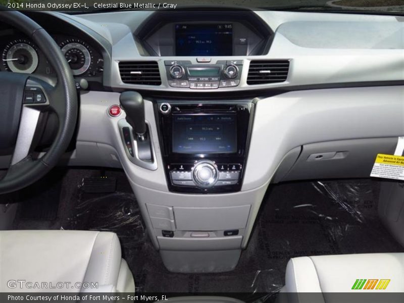 Celestial Blue Metallic / Gray 2014 Honda Odyssey EX-L