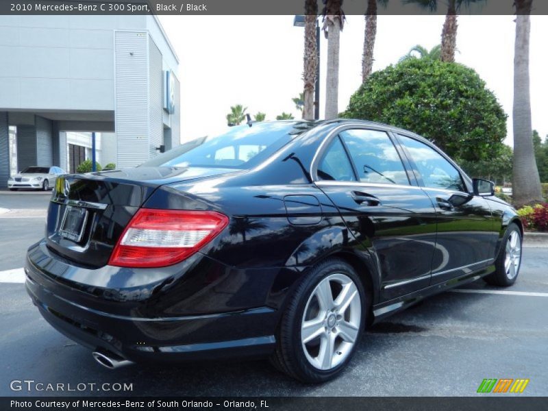 Black / Black 2010 Mercedes-Benz C 300 Sport
