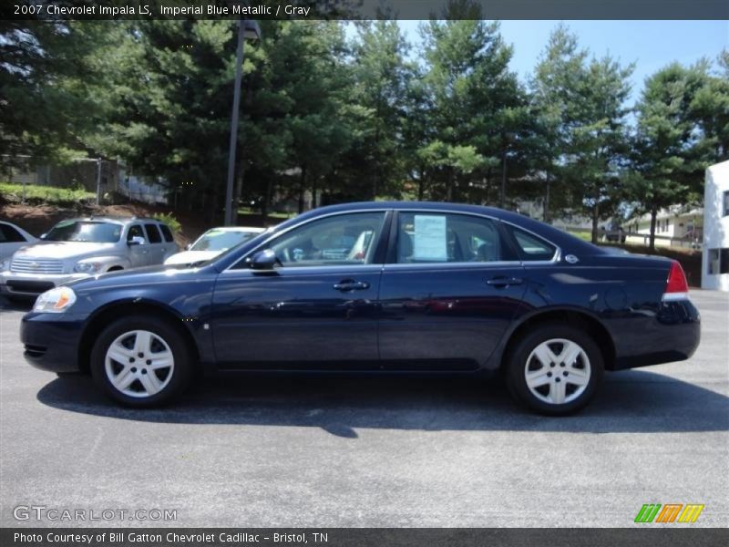 Imperial Blue Metallic / Gray 2007 Chevrolet Impala LS