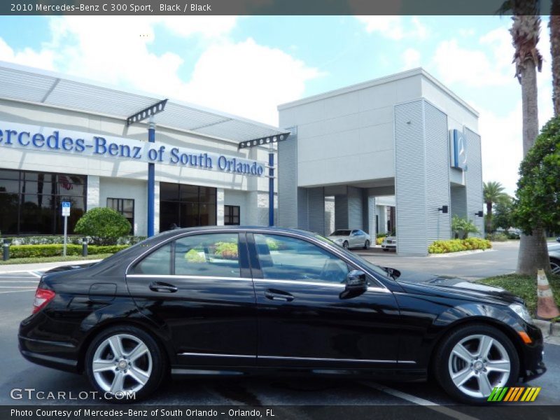 Black / Black 2010 Mercedes-Benz C 300 Sport