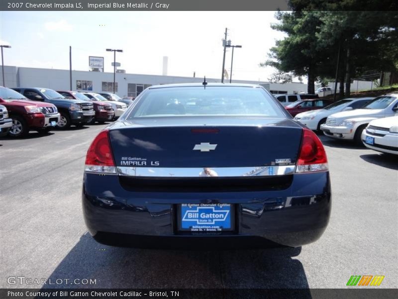 Imperial Blue Metallic / Gray 2007 Chevrolet Impala LS