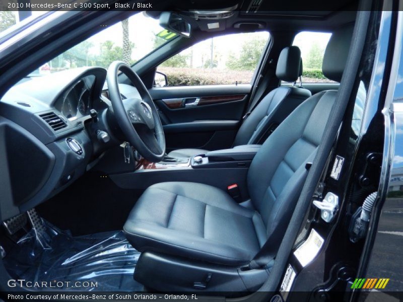 Black / Black 2010 Mercedes-Benz C 300 Sport
