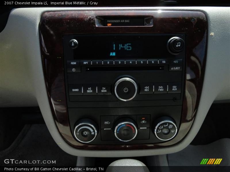 Imperial Blue Metallic / Gray 2007 Chevrolet Impala LS