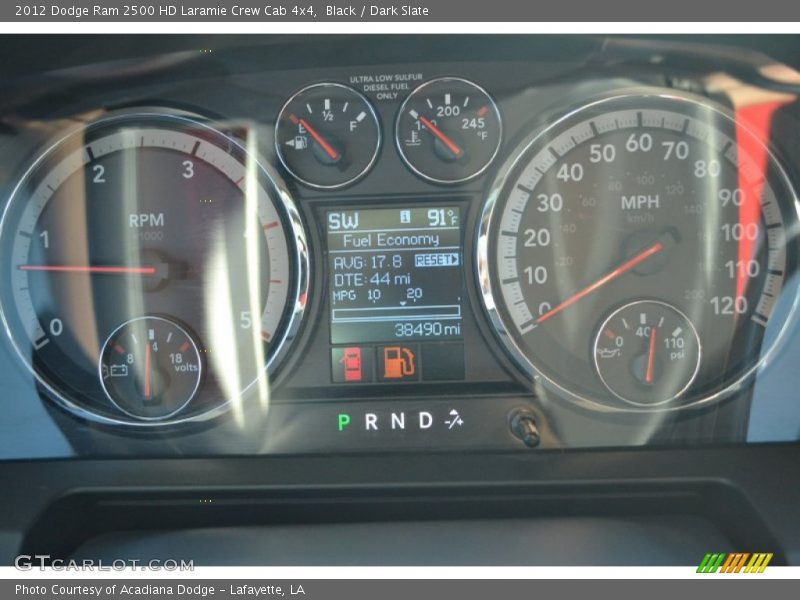 Black / Dark Slate 2012 Dodge Ram 2500 HD Laramie Crew Cab 4x4