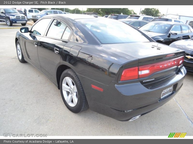 Pitch Black / Black 2012 Dodge Charger SE