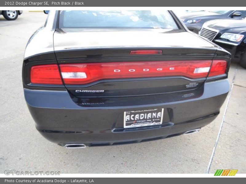 Pitch Black / Black 2012 Dodge Charger SE