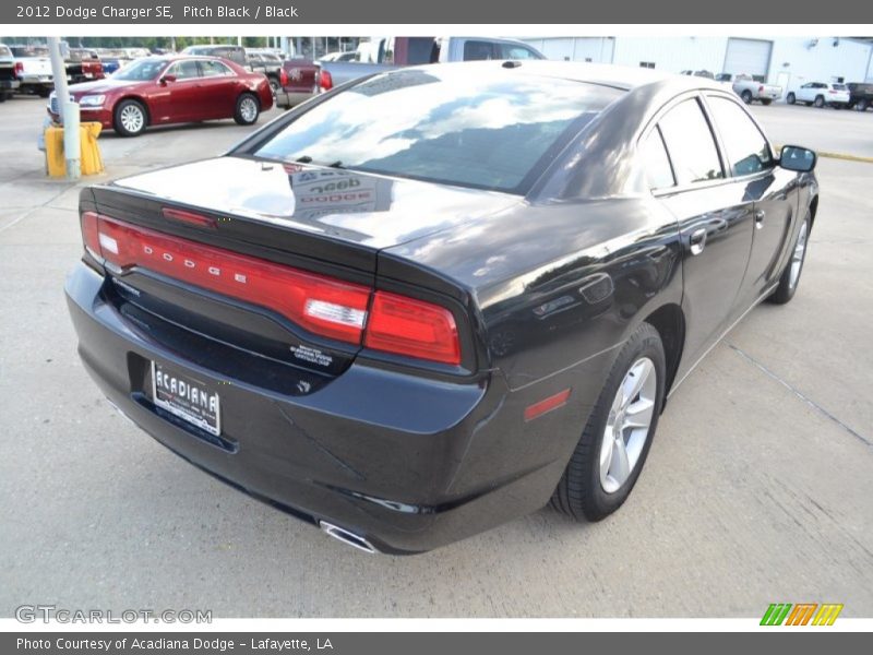 Pitch Black / Black 2012 Dodge Charger SE