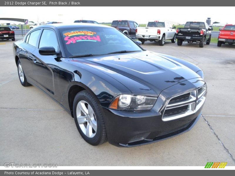 Pitch Black / Black 2012 Dodge Charger SE