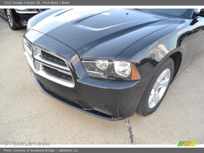 Pitch Black / Black 2012 Dodge Charger SE