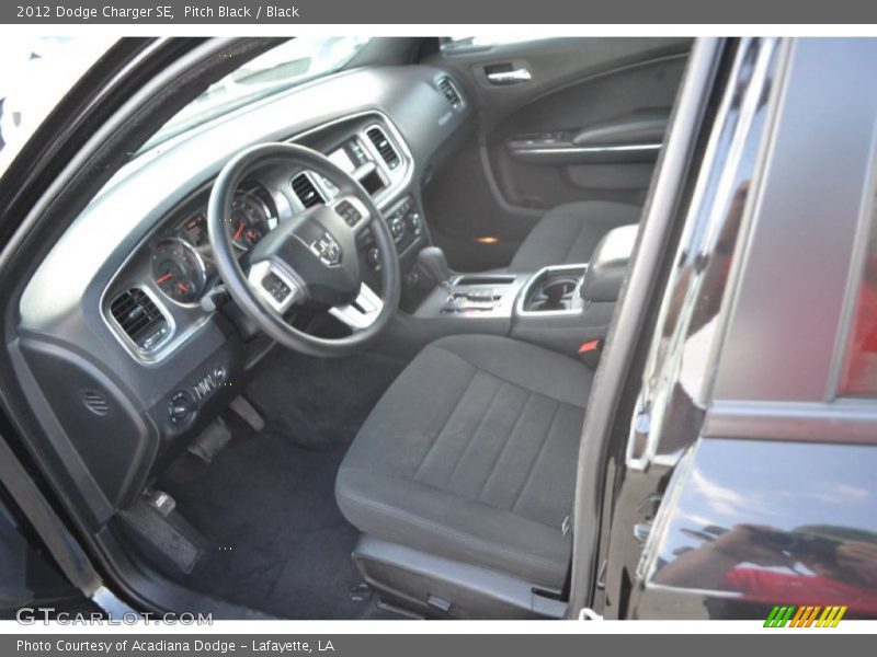 Pitch Black / Black 2012 Dodge Charger SE