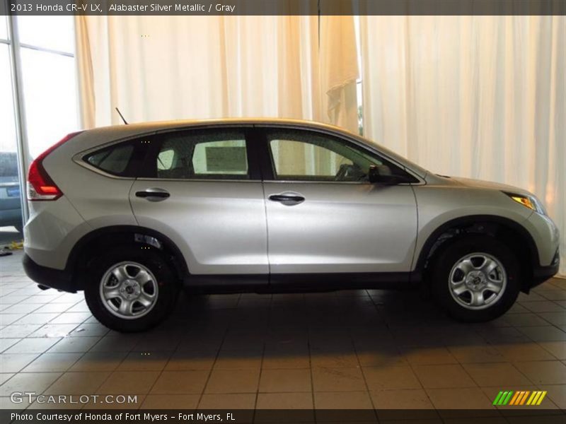 Alabaster Silver Metallic / Gray 2013 Honda CR-V LX