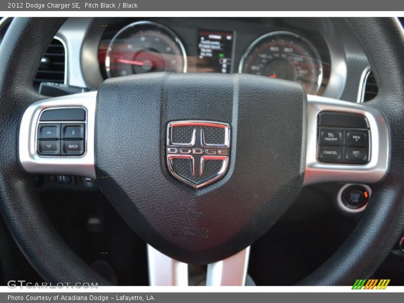 Pitch Black / Black 2012 Dodge Charger SE