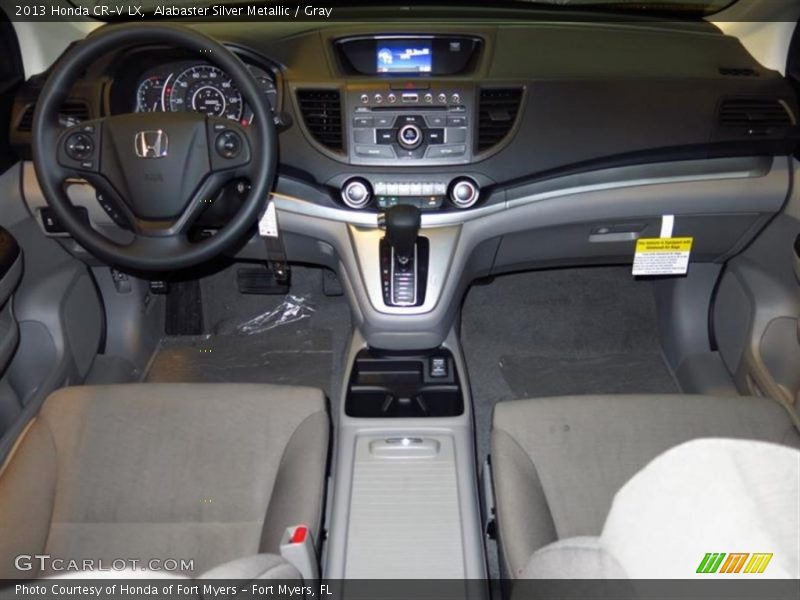 Alabaster Silver Metallic / Gray 2013 Honda CR-V LX