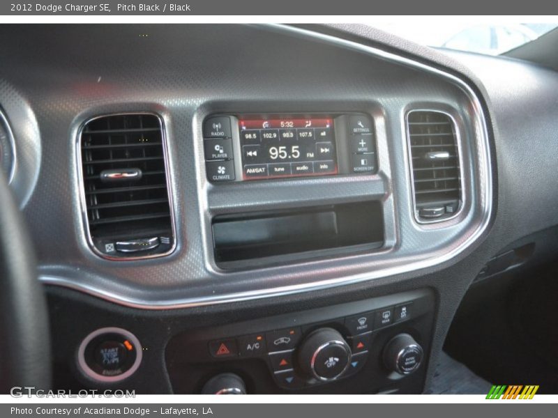 Pitch Black / Black 2012 Dodge Charger SE