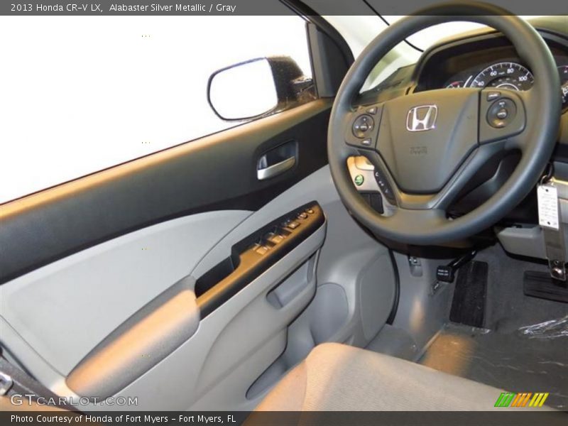 Alabaster Silver Metallic / Gray 2013 Honda CR-V LX