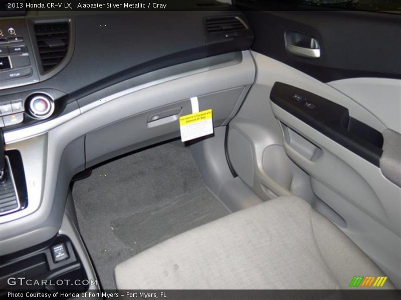 Alabaster Silver Metallic / Gray 2013 Honda CR-V LX