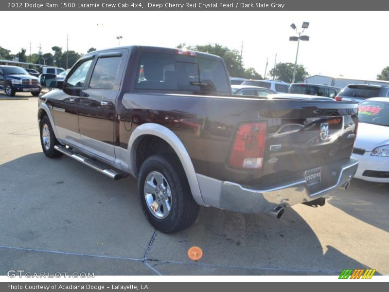Deep Cherry Red Crystal Pearl / Dark Slate Gray 2012 Dodge Ram 1500 Laramie Crew Cab 4x4
