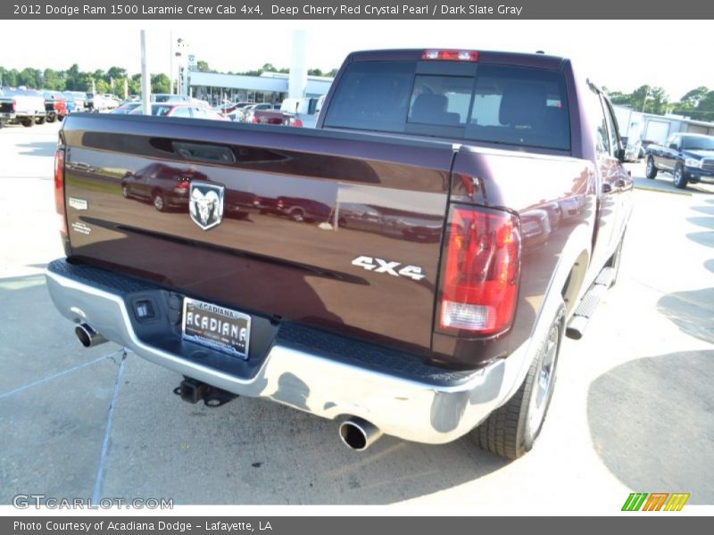 Deep Cherry Red Crystal Pearl / Dark Slate Gray 2012 Dodge Ram 1500 Laramie Crew Cab 4x4