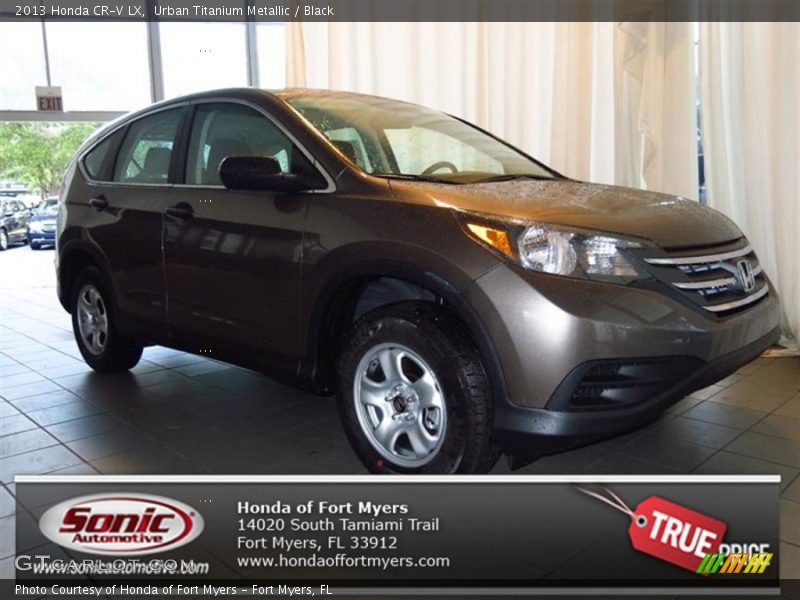Urban Titanium Metallic / Black 2013 Honda CR-V LX