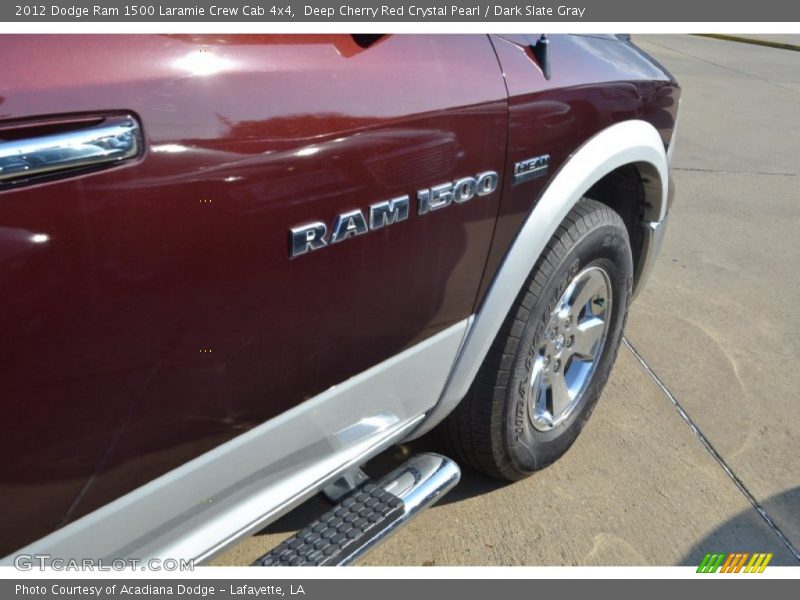 Deep Cherry Red Crystal Pearl / Dark Slate Gray 2012 Dodge Ram 1500 Laramie Crew Cab 4x4