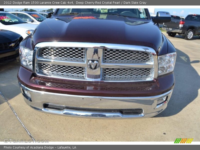 Deep Cherry Red Crystal Pearl / Dark Slate Gray 2012 Dodge Ram 1500 Laramie Crew Cab 4x4
