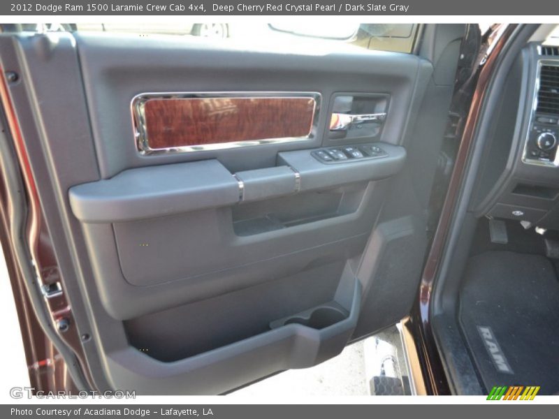 Deep Cherry Red Crystal Pearl / Dark Slate Gray 2012 Dodge Ram 1500 Laramie Crew Cab 4x4