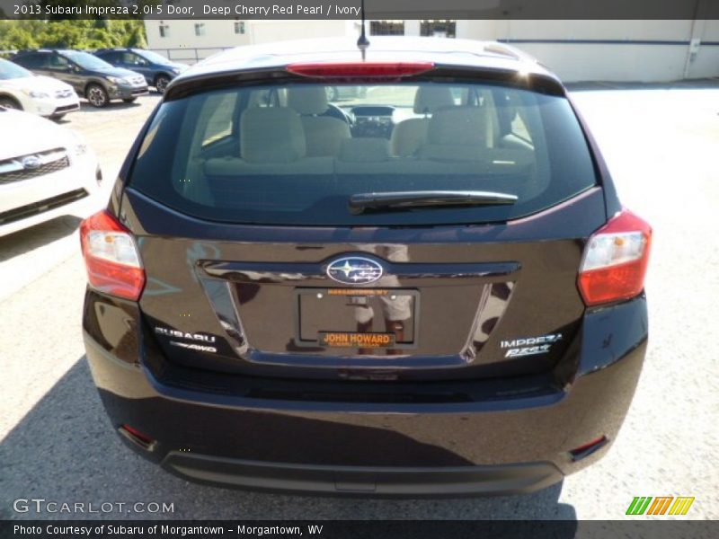Deep Cherry Red Pearl / Ivory 2013 Subaru Impreza 2.0i 5 Door
