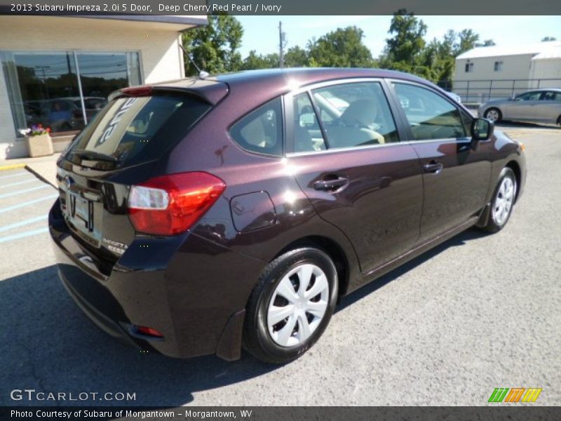 Deep Cherry Red Pearl / Ivory 2013 Subaru Impreza 2.0i 5 Door