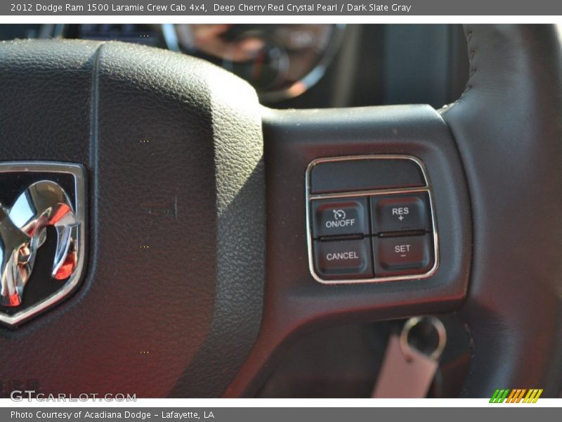 Deep Cherry Red Crystal Pearl / Dark Slate Gray 2012 Dodge Ram 1500 Laramie Crew Cab 4x4