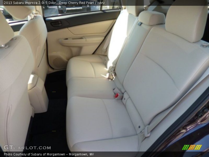 Deep Cherry Red Pearl / Ivory 2013 Subaru Impreza 2.0i 5 Door
