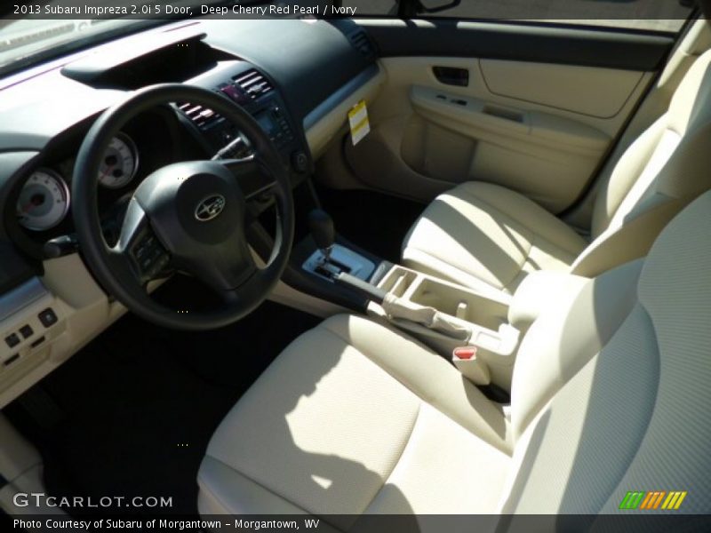 Deep Cherry Red Pearl / Ivory 2013 Subaru Impreza 2.0i 5 Door