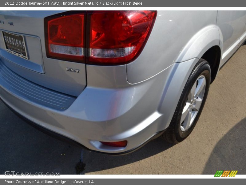 Bright Silver Metallic / Black/Light Frost Beige 2012 Dodge Journey SXT AWD