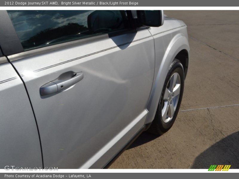Bright Silver Metallic / Black/Light Frost Beige 2012 Dodge Journey SXT AWD