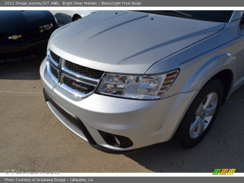 Bright Silver Metallic / Black/Light Frost Beige 2012 Dodge Journey SXT AWD