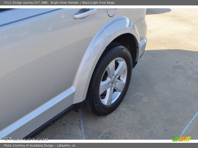 Bright Silver Metallic / Black/Light Frost Beige 2012 Dodge Journey SXT AWD