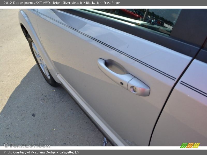 Bright Silver Metallic / Black/Light Frost Beige 2012 Dodge Journey SXT AWD