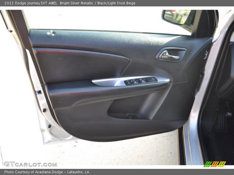 Bright Silver Metallic / Black/Light Frost Beige 2012 Dodge Journey SXT AWD