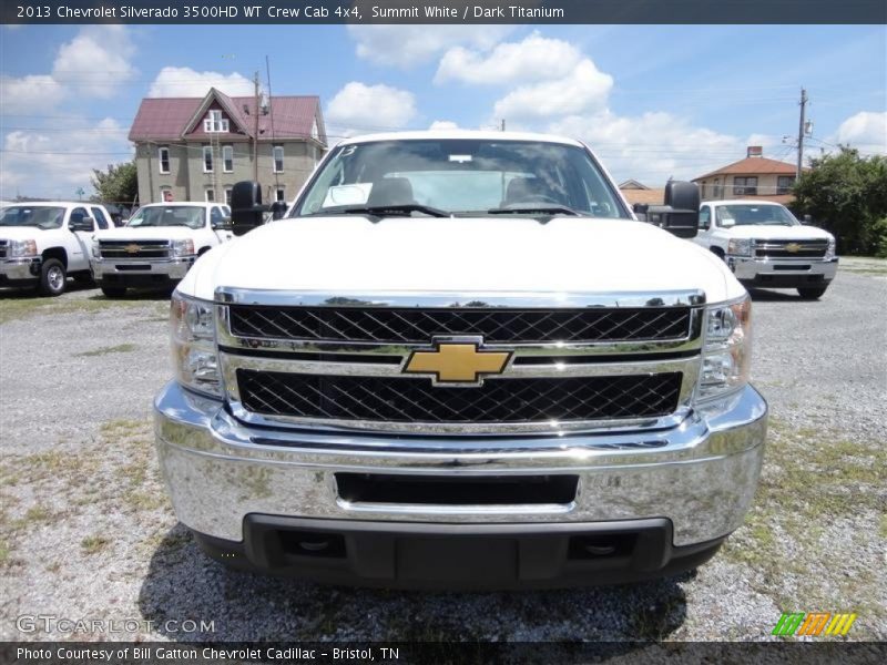 Summit White / Dark Titanium 2013 Chevrolet Silverado 3500HD WT Crew Cab 4x4