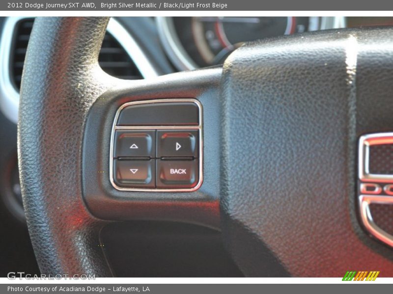Bright Silver Metallic / Black/Light Frost Beige 2012 Dodge Journey SXT AWD