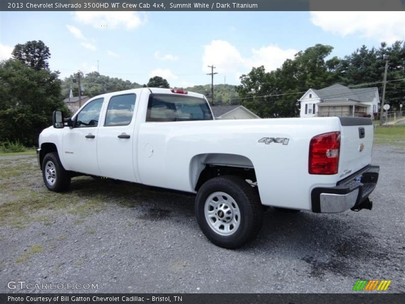 Summit White / Dark Titanium 2013 Chevrolet Silverado 3500HD WT Crew Cab 4x4