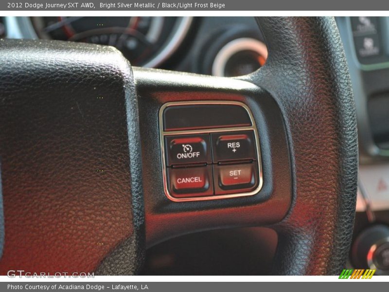 Bright Silver Metallic / Black/Light Frost Beige 2012 Dodge Journey SXT AWD
