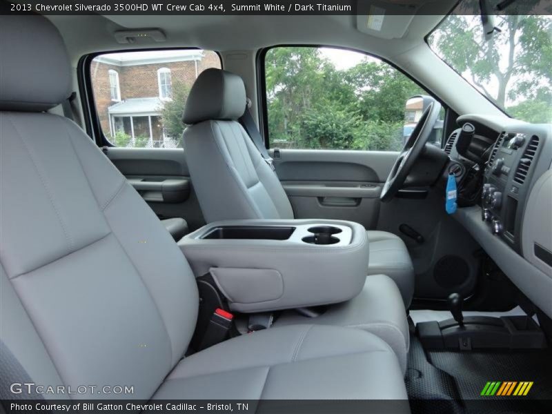 Summit White / Dark Titanium 2013 Chevrolet Silverado 3500HD WT Crew Cab 4x4