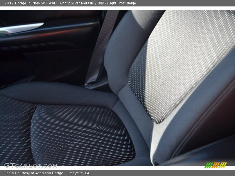 Bright Silver Metallic / Black/Light Frost Beige 2012 Dodge Journey SXT AWD