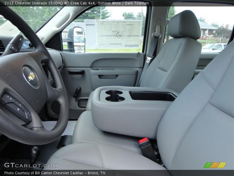 Summit White / Dark Titanium 2013 Chevrolet Silverado 3500HD WT Crew Cab 4x4