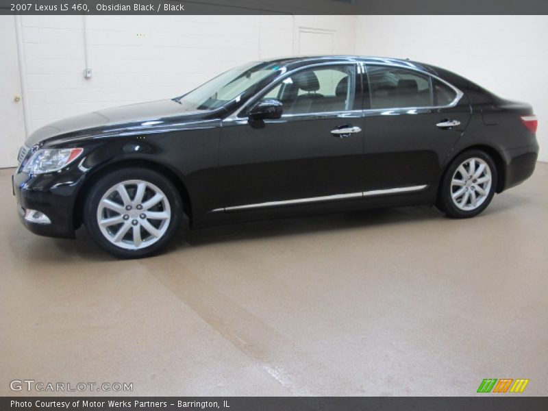 Obsidian Black / Black 2007 Lexus LS 460