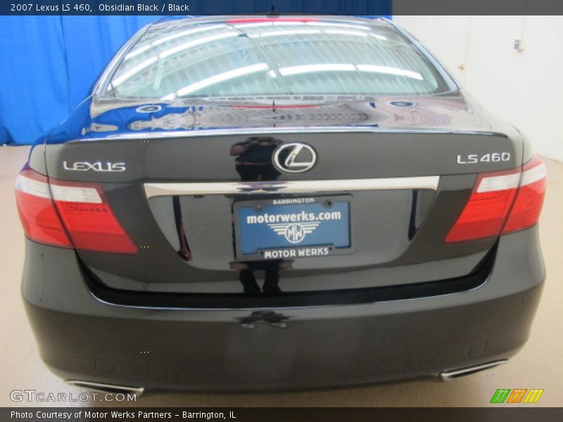 Obsidian Black / Black 2007 Lexus LS 460