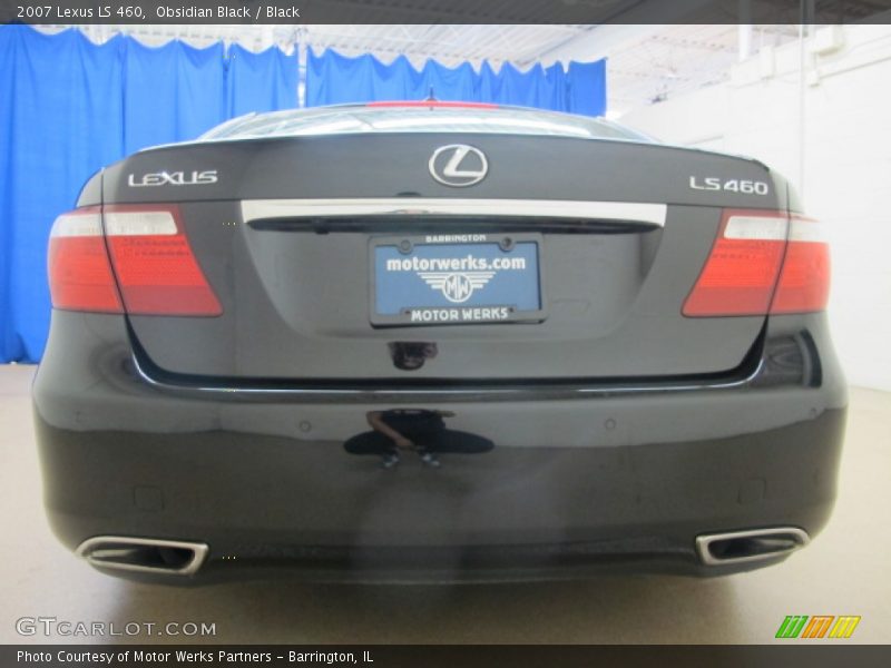 Obsidian Black / Black 2007 Lexus LS 460