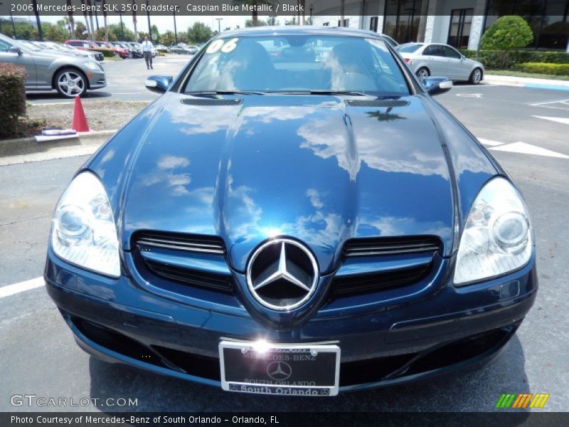 Caspian Blue Metallic / Black 2006 Mercedes-Benz SLK 350 Roadster
