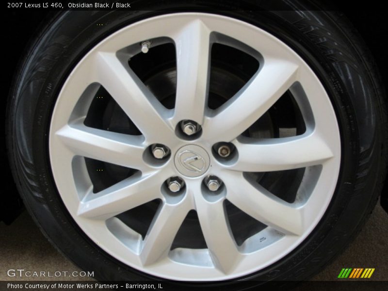 Obsidian Black / Black 2007 Lexus LS 460