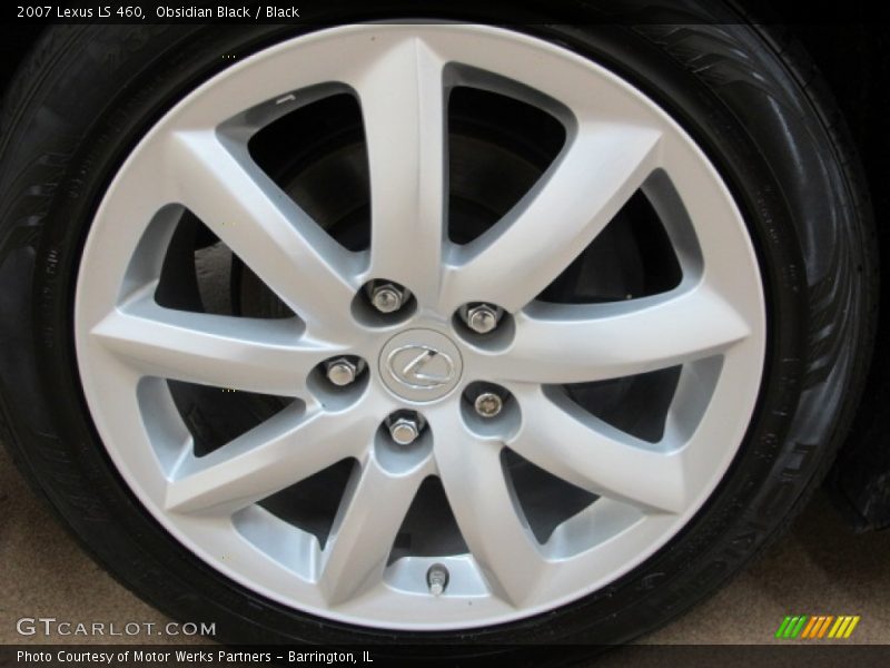 Obsidian Black / Black 2007 Lexus LS 460